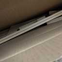 Wooden Dog Gate Clear Acrylic Pet Barrier with 6 Wooden Support Brackets