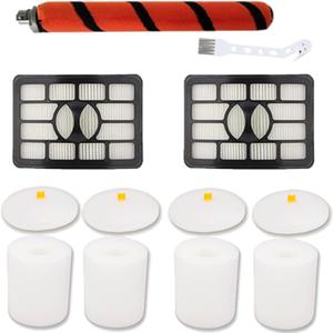Hepa & Foam Filter Brushroll Replacement Kit for Shark Rotator Pro Lift-away Vacuum Cleaner ZU780 ZU782 ZU782NP ZU785, Replaces Part # Xff500 Xhf500