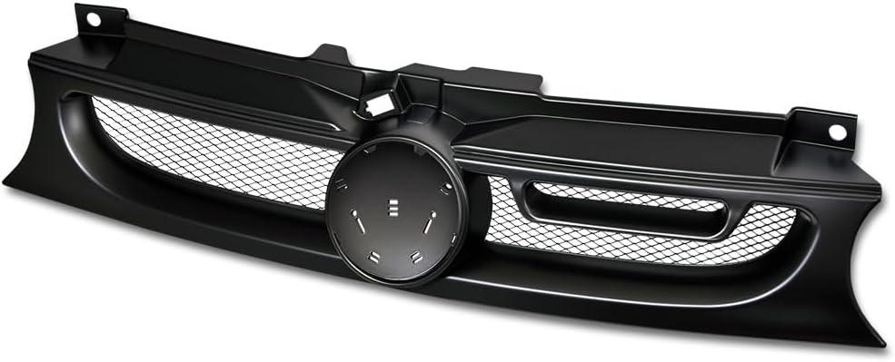 Armordillo Aluminum Mesh Style Front Grille|Compatible With 1999-2006 Volkswagen Golf/GTI / R32 MK4|8739846|Matte Black|Front Hood Bumper Grille