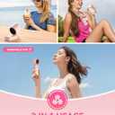 PlayHot Portable Handheld Turbo Fan, 5-Speed Personal Fans, 5000mAh Rechargeable Fans Up to 12 Hours, Weight only 0.6lb Small Fan, Hand/Neck/Desk Fan 3 IN 1, Beach Vacation Essentials(Pink)