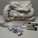 Orthopedic Dog Beds for Large Dogs - Removable Bolsters & cleanable Cover,Elevated Outdoor Dog Bed,Easy to Assemble,Up to 130lbs,Extra Large