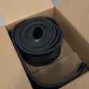 10 Feet Garage Door Weather Stripping Kit, Universal Bottom Seal Strip with Professional Grade T-End Rubber, 5/16" x 3 3/4" (Black)