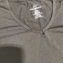 Real Essentials 1Pack: Women's Dry Fit Short Sleeve V Neck Workout Top - Fitness Gym Athletic Yoga T-Shirt (Plus) (X-Large)