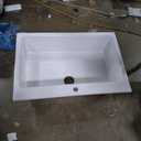 33x22 Drop In Kitchen Sink White 1 Hole, 33 Inch Topmount Fireclay Sink Drop In Single Bowl, Heavy Duty Large Capacity Deep Basin, w 2 Custom Accessories, Pure White, for Kitchen, Large, Min. Cabinet Size: 36"