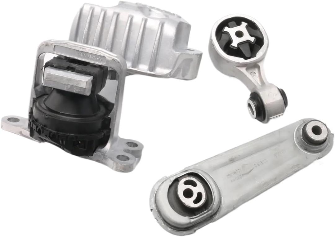 112105HA0A 113604BA0B A4367 A4376 3PCS Engine Motor Mount and Torque Strut Mount Set Fits for Nissan Rogue 2014 - 2020 X-Trail 2014 - 2019, Renault Koleos 2017 - 2019 2.5L