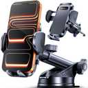 Rorhxia-3-IN-1 Car Phone Holder,Ultra Stable, Fearless of Bumpy Roads Phone Holders for Your Car Dashboard/Windshield/Vent, Cellphone Holder Stand for iPhone 17 16 15 14 Pro Max Samsung and More