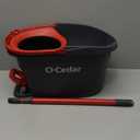 O-Cedar EasyWring Microfiber Spin Mop, Bucket Floor Cleaning System, Red, Gray, Standard