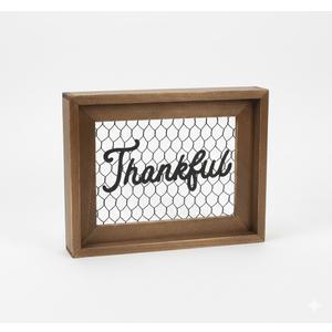Thankful Sign, Farmhouse Thanksgiving Sign, Fall Home Decor Sign, Housewarming Gift Plaque Wooden Sign, Farmhouse Decor Plaque Wooden Sign, Home decor Fall Sign, Thankful Plaque Wooden Sign 8.7"x 10"