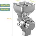 Metal Grain Mill Attachment for KitchenAid Stand Mixer 12-Level Grind Adjustment, All-Metal Construction for Grinding Grains, Spices & More