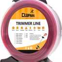 Cluparis 1-Pound Commercial Heavy Duty Round Trimmer Line .155-Inch-by-102-ft String Trimmer Line in Spool, Nylon Weed Eater String with Line Cutter, Red
