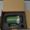 vicrays Ceramic Tea Mug Infuser - Large Cup 16 oz Hot Loose Steeping Handle Teacup with Leaf Infuser Spoon Lid - Tall Glazed Strainer Coffee Mug Microwave Safe - Green