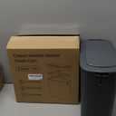 Cesun Automatic Motion Sensor Bathroom Trash Can with Lid, 2.6 Gallon Touchless Trash Bin, Smart Plastic Slim Garbage Can Small Grey Wastebasket for Toilet, Office, rv, Bedroom, Living Room (Gray)