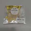 Pack of 24 Gold Glitter Cheers and Champagne Glasses Cupcake Toppers for Baby Shower Wedding Engagement Celerating Party Decorations