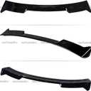 2pcs Rear Spoiler and Roof Top Spoiler Compatible with 2022-2025 Honda Civic Hatchback, JDM Duckbill Fit for 4-Door, Trunk Exterior High Kick Tail Deck Lid Wing Lip (Glossy Black)