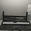 Digital Piano 88 Key Weighted, Semi-Weighted Keyboard, Portable Electronic Piano with Stand, Power Supply, Sustain Pedal, Stickers, Bluetooth and Piano Lessons, for Beginners Adults, Black