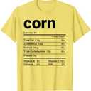 Corn Nutrition Facts Thanksgiving Costume T-Shirt, L