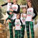 Rnxrbb 2025 Family Christmas Pajamas Matching Sets Holiday Xmas Christmas Pjs Jammies for Women Men Couples Adult Kids (XL)