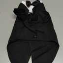 DENTRUN Cat Tuxedo Outfit, Sphynx Cat Costume Formal Suit with Bow Tie, Stylish Cat Shirt Fashion Apparel Fancy Clothes, Kitten Formal Attire Wedding Onesie Costume for Cats Only (Medium, Black)