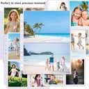 50 Pack Photo Sleeves Holds 200 5"x7" Photos, Clear Photo Page Protector for 3 Ring Binder, Double-Sided Photo Album Refill Pages Photo Pockets Photo Sleeves Binder Sheets