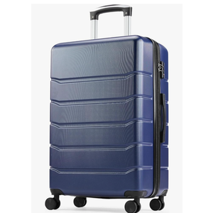 OLIXIS 28 Inch Luggage, Hardside Checked Suitcase with Spinner Wheels, Lightweight ABS Hard Shell Travel Luggage, TSA Approved Lock, Expandable Large Suitcase for Business & Travel–Blue
