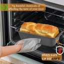 Walooza Mini Loaf Pan, 6x3 Inch Nonstick Bread Pans for Baking, Oven & Air Fryer Safe Small Banana Bread & Meatloaf Pan, Carbon Steel Baking Tins for Homemade Bread (Mini Loaf Pan(3-Pack))
