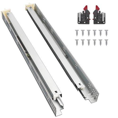 Probrico 5 Pairs 21 Inch Undermount Drawer Slides, Full Extension Concealed Drawer Runners Soft Close Bottom Mount Drawer Slides with Rear Mounting Brackets Locking Devices - Amazon.com