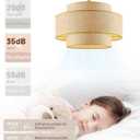 Boho Fandelier Ceiling Fan with Light Rattan Chandelier Fan Remote Gold Caged Ceiling Fan with Light for Bedroom, Living Room Nursery Foyer Kitchen Timing Adjustable Height, Medium