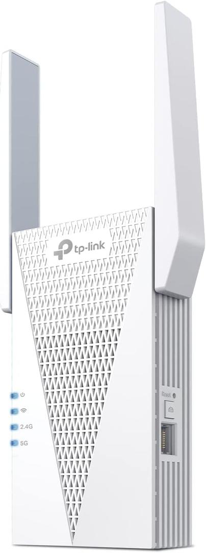 TPLink AX3000 WiFi 6 Range Extender | PCMag Editor's Choice | DualBand Wireless Repeater w/Ethernet Port | Up to 2400 Sq. Ft., 64 Devices | Internet Signal Booster | APP Setup | EasyMesh (RE715X)