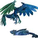 3D Printed Dragon, Feathered Wyvern Dragon with Wings Articulated Dragons, Fidget Dragons 3D Printed Toys Desktop Pet 3D Printing Animals Toy