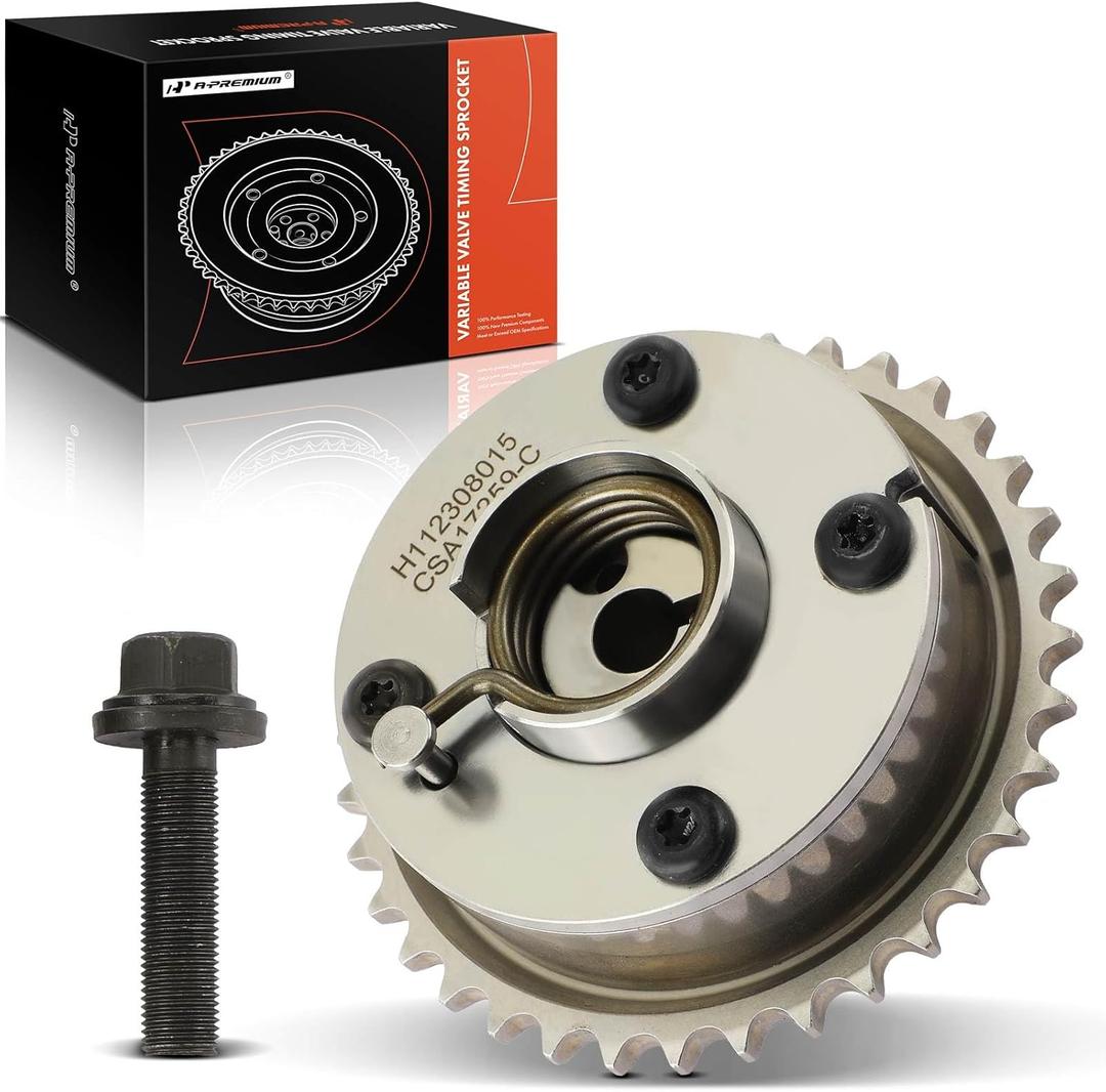 A-Premium Exhaust Engine Variable Valve Timing Sprocket Gear Camshaft Phaser Compatible with Toyota Camry 2010-2012, Highlander 2009-2011, RAV4, Sienna, Venza & Scion tC, Replace# 1307036011