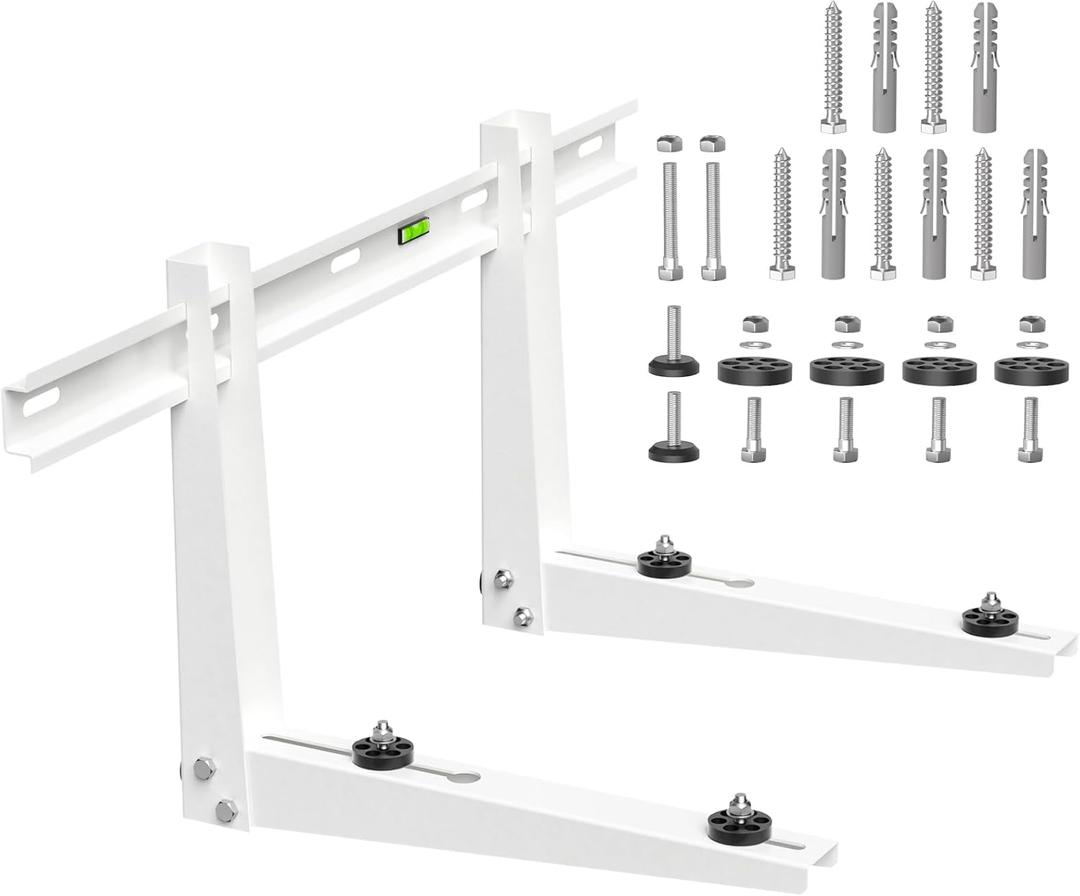 Wall Mounting Bracket for Outdoor Condenser 7000-18000 BTU Universal Mini Split Heat Pump Systems Support Brackets Support up to 330 lbs