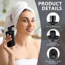 Domensi 100 Pcs 3.4 oz Black Travel Squeeze Bottles with Lids