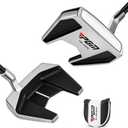 PGM Golf Putter for Men and Women - High MOI Mallet with Easy Alignment - Lightweight Graphite Shaft - Low Center of Gravity for Straighter Putts (34")