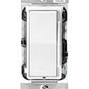 Leviton Decora Slide Dimmer Switch for Dimmable LED, Halogen and Incandescent Bulbs, DSL06-1LZ, White with Ivory and Light Almond Faceplates