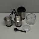 SHARDOR Coffee Grinder Electric Herb/Wet Grinder for Spices and Seeds with 2 Removable Stainless Steel Bowls, Silver