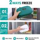 Cerbonny Small Cooler Bag Freezable Lunch Bag for Work School Travel,Leak-Proof Small Lunch Bag for Adults,Freezer Lunch Bags,Freezable Snack Bag Fit for Yogurt