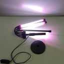 Grow Lights for Indoor Plants, Four Head LED Grow Light with Full Spectrum, Red White Spectrum for Indoor Plant Lamp, Adjustable Gooseneck, Suitable for Vegetation