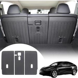 Rear Seat Back Cover Compatible with 2020-2025 Tesla Model Y Trunk Mat Back Seat Cover Protector(Backrest Mats)
