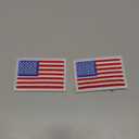 WILLBOND 24 Pcs American Flag Iron on Patch USA Patriotic Embroidery Sew on Flag Patch for for Veterans Day Cloth Military Uniform Emblem Tactical Vest Jacket Hat Backpack, 2.4 x 3.3 Inch(Red)