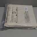 StorageWorks Hanging Closet Organizer with Metal Rod, 4-Section Closet Organizers and Storage, Collapsible Hanging Shelves for Baby Clothes, Shoes, Sweater Storage, Ivory and White