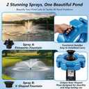 Pond Fountain Aerator, 1HP 110V Floating Aerator Fountain Pump