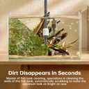 Crazyboy Fish Tank Vacuum - 6-in-1 Automatic Removable Vacuum Electric Tool Aquarium Gravel Cleaner 30W Strong Suction Electric Cleane.(White-504)