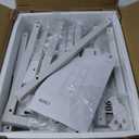 Corner Shelf Stand, Corner Bookshelf, Storage Standing Shelf Unit with Metal Frame, Plant Stand, Bookcase for Living Room, Home Office, Bedroom, 4-Tier White CS05813W