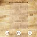 Office Chair Mat for Hard Floors 36 x 48 Inch, Clear Plastic Floor Protector for Rolling Desk & Computer Chairs, Transparent Under Desk Mat for Hardwood, Wood & Tile Floors