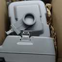 5.3 Gallon Portable Toilet for Camping, with Detachable Tank, Ideal for Boat, Truck & RV Use, Gray