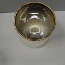 Utensil Holder, Ceramic Kitchen Gold Utensil Holder for Countertop,Cooking Utensil Crocks for Kitchen Counter 5.1 W x 6.6 H inchesstripes