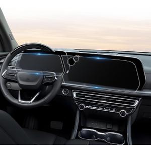 For 2024 2025 2026 Chevrolet Traverse Screen Protector - (2PCS) Matte Anti Glare Tempered Glass - Chevy Traverse (LT, Z71, High Country, RS) 17.7 Inch Touchscreen & 11 Inch Instrument Accessories