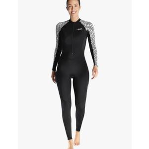 Dive Skin Full Body Rash Guard for Women Men Swimsuit Wetsuit Sport Skin Front Zipper One Piece for Diving Surfing Kayaking L