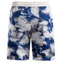 Mylldey Mens Shorts Casual Relaxed Fit Men's Walk Elastic Waist Drawstring Flat Front Shorts (Navy, 2XL) (Blue, XXL)