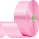 2 x 60 Yards Pink Satin Ribbon 1-1/2 Inch, Solid Polyester Fabric Ribbon for Gift Wrapping, Crafts, Flower Bouquet, Wedding, Festival, Christmas, Halloween